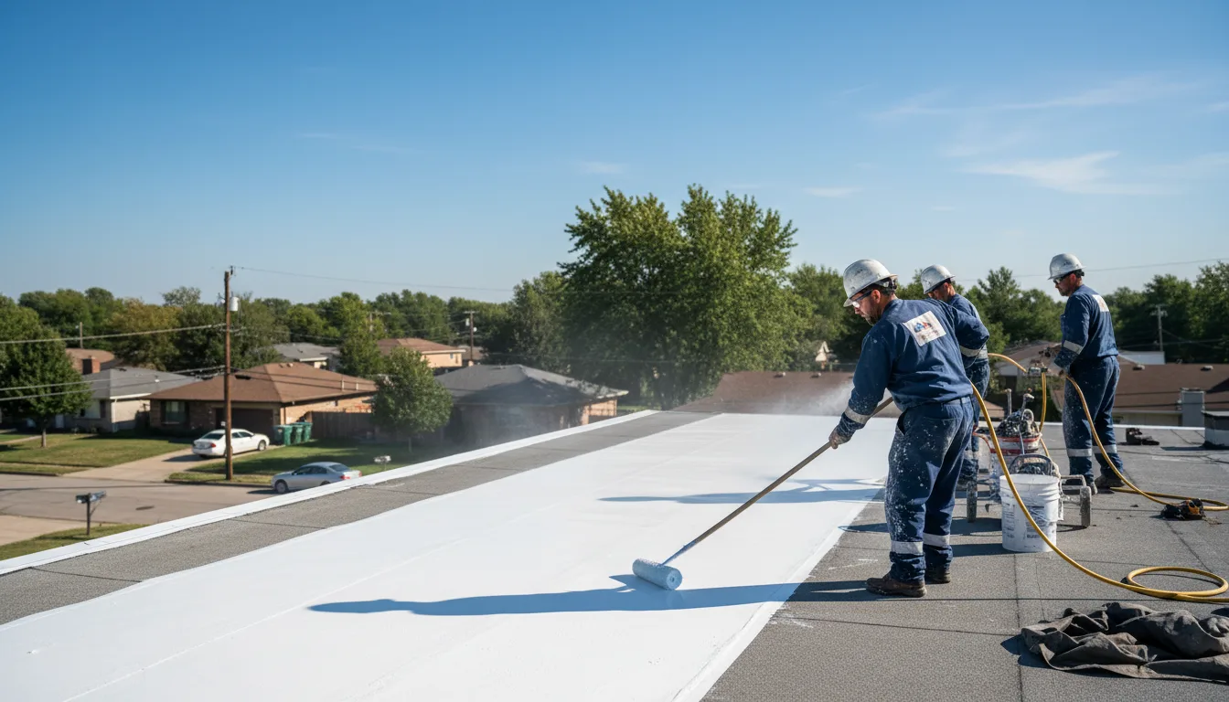 Commercial roof coating in Brookpark, OH near me